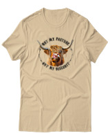 T-Shirt Αντρικό - Not My Bullshit - Color Thumbnail Μπεζ