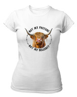 T-Shirt Στενή Γραμμή - Not My Bullshit - Color Thumbnail ΄Ασπρο