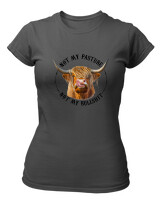 T-Shirt Στενή Γραμμή - Not My Bullshit - Color Thumbnail Ανθρακί