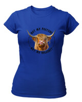 T-Shirt Στενή Γραμμή - Not My Bullshit - Color Thumbnail Μπλε Ρουά