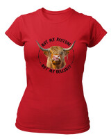 T-Shirt Στενή Γραμμή - Not My Bullshit - Color Thumbnail Κόκκινο