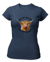 T-Shirt Στενή Γραμμή - Not My Bullshit - Color Thumbnail Σκούρο Μπλε