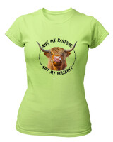 T-Shirt Στενή Γραμμή - Not My Bullshit - Color Thumbnail Λαχανί