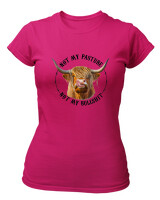 T-Shirt Στενή Γραμμή - Not My Bullshit - Color Thumbnail Φουξια