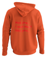 Φούτερ με κουκούλα - Not Shy I Just Dont Like You - Color Thumbnail Orange