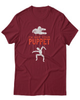 T-Shirt Αντρικό - Not Your Puppet - Color Thumbnail Σκούρο Κόκκινο