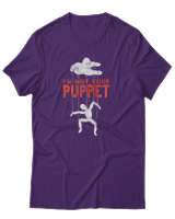 T-Shirt Αντρικό - Not Your Puppet - Color Thumbnail Σκούρο Μωβ