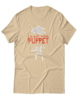 T-Shirt Αντρικό - Not Your Puppet - Color Thumbnail Μπεζ