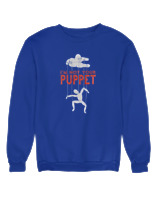 Φούτερ χωρίς κουκούλα Γυναικείο - Not Your Puppet - Color Thumbnail Μπλε Ρουά