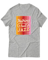 T-Shirt Αντρικό - Nothing But Jazz - Color Thumbnail Γκρι Μελανζέ