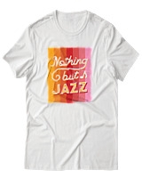 T-Shirt Αντρικό - Nothing But Jazz - Color Thumbnail Άσπρο