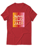 T-Shirt Αντρικό - Nothing But Jazz - Color Thumbnail Κόκκινο