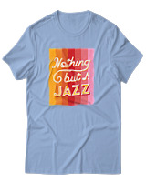 T-Shirt Αντρικό - Nothing But Jazz - Color Thumbnail Γαλάζιο