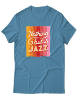 T-Shirt Αντρικό - Nothing But Jazz - Color Thumbnail Τιρκουάζ