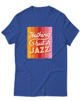T-Shirt Αντρικό - Nothing But Jazz - Color Thumbnail Μπλε Ρουά