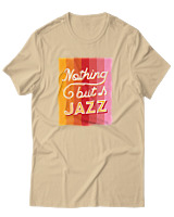 T-Shirt Αντρικό - Nothing But Jazz - Color Thumbnail Μπεζ