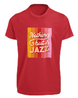 T-Shirt Fit Αντρικό - Nothing But Jazz - Color Thumbnail Κόκκινο