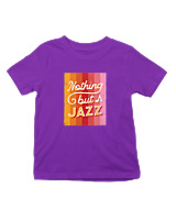T-Shirt  Παιδικό - Nothing But Jazz - Color Thumbnail Σκούρο Μωβ