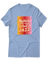 T-Shirt  Γυναικείο - Nothing But Jazz - Color Thumbnail Γαλάζιο