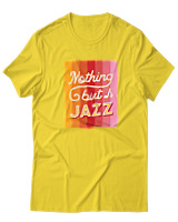 T-Shirt  Γυναικείο - Nothing But Jazz - Color Thumbnail Κίτρινο Χρυσό