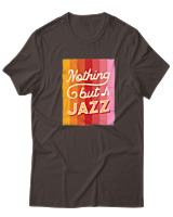 T-Shirt  Γυναικείο - Nothing But Jazz - Color Thumbnail Καφέ