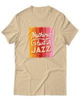 T-Shirt  Γυναικείο - Nothing But Jazz - Color Thumbnail Μπέζ