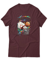 T-Shirt Αντρικό - Nothing But Net - Color Thumbnail Μπορντό