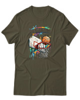 T-Shirt Αντρικό - Nothing But Net - Color Thumbnail Χακί