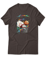 T-Shirt Αντρικό - Nothing But Net - Color Thumbnail Καφέ