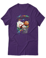 T-Shirt Αντρικό - Nothing But Net - Color Thumbnail Σκούρο Μωβ