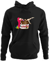 Φούτερ με κουκούλα - Nutella Ariel - Color Thumbnail Μαύρο