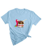 T-Shirt Woman Fashion Γυναικείο - Nutella Ariel - Color Thumbnail SKY BLUE