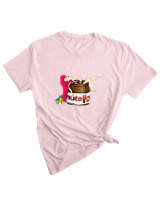 T-Shirt Woman Fashion Γυναικείο - Nutella Ariel - Color Thumbnail PALE PINK