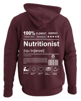 Φούτερ με κουκούλα - Nutritionist - Color Thumbnail Marron