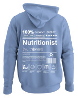Φούτερ με κουκούλα - Nutritionist - Color Thumbnail Blue Carolina
