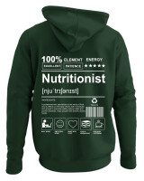 Φούτερ με κουκούλα - Nutritionist - Color Thumbnail Κυπαρισσί