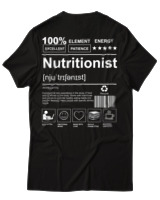 T-Shirt Αντρικό - Nutritionist - Color Thumbnail Μαύρο
