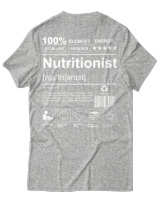 T-Shirt Αντρικό - Nutritionist - Color Thumbnail Γκρι Μελανζέ