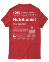 T-Shirt Αντρικό - Nutritionist - Color Thumbnail Κόκκινο
