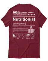T-Shirt Αντρικό - Nutritionist - Color Thumbnail Σκούρο Κόκκινο