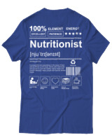 T-Shirt Αντρικό - Nutritionist - Color Thumbnail Μπλε Ρουά