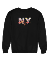 Φούτερ χωρίς κουκούλα Γυναικείο - NY Unique - Color Thumbnail Μαύρο