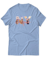 T-Shirt  Γυναικείο - NY Unique - Color Thumbnail Γαλάζιο