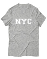 T-Shirt  Γυναικείο - NYC - Color Thumbnail Γκρί Μελανζέ
