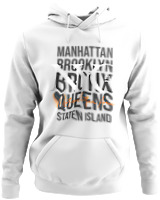 Φούτερ με κουκούλα - Nyc Metropolitan Area - Color Thumbnail ΄Ασπρο
