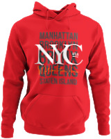 Φούτερ με κουκούλα - Nyc Metropolitan Area - Color Thumbnail Κόκκινο