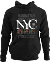 Φούτερ με κουκούλα - Nyc Metropolitan Area - Color Thumbnail Μαύρο