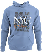 Φούτερ με κουκούλα - Nyc Metropolitan Area - Color Thumbnail Blue Carolina