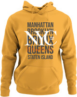 Φούτερ με κουκούλα - Nyc Metropolitan Area - Color Thumbnail Κίτρινο Χρυσό