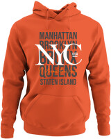 Φούτερ με κουκούλα - Nyc Metropolitan Area - Color Thumbnail Orange